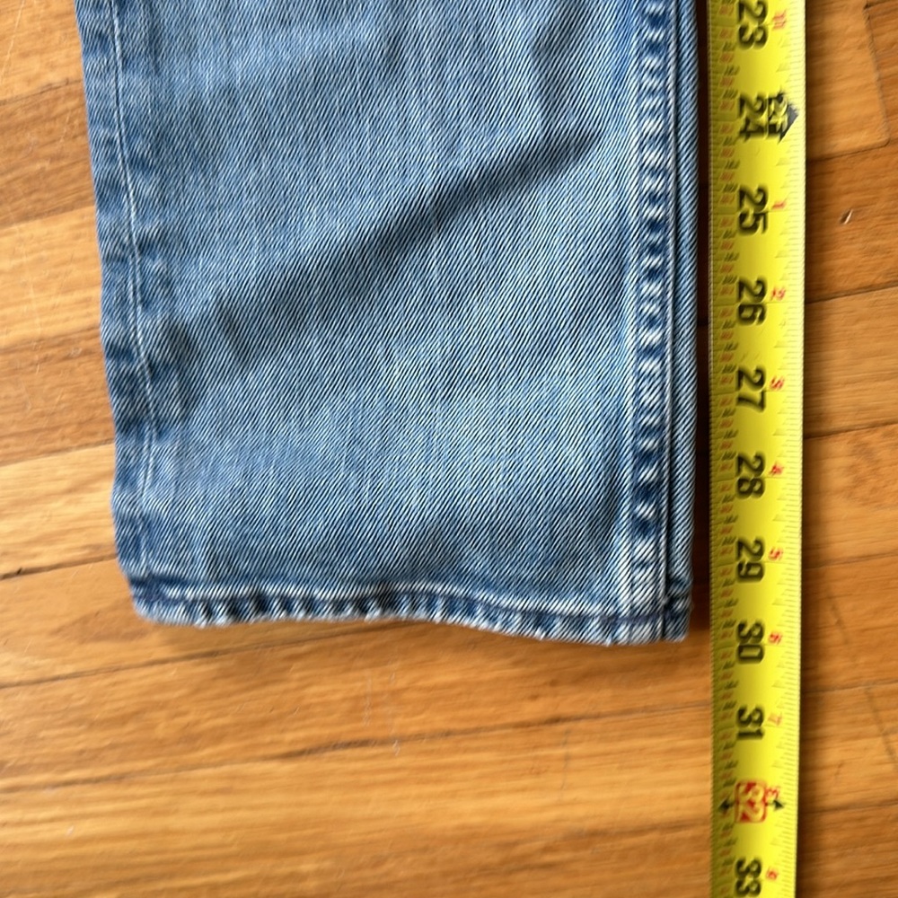 MOTHER Light Blue Straight Leg Jeans - Picture 8 of 9